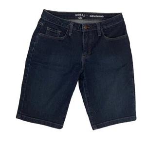 Riders By Lee Womens Trending-Midrise Bermuda Shorts Denim Jean Size 6M - Picture 1 of 6