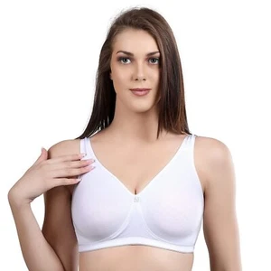 Sujetador TRYLO Comfortfit sin relleno sin aros moldeado cobertura completa en color blanco - Imagen 1 de 6