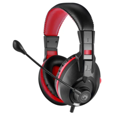 MARVO H8321S STEREO SOUND GAMING HEADSET WITH OMNIDIRECTIONAL MICROPHONE - BLACK - Image 1 of 4