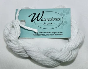 Caron Watercolour 3 ply pima cotton 10 yds handpainted 129 Hint Of Mint green - Picture 1 of 2