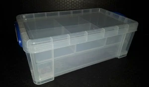 Really Useful 5 Litre Storage Box With Washi & 5 Compartment Tray - Picture 1 of 3