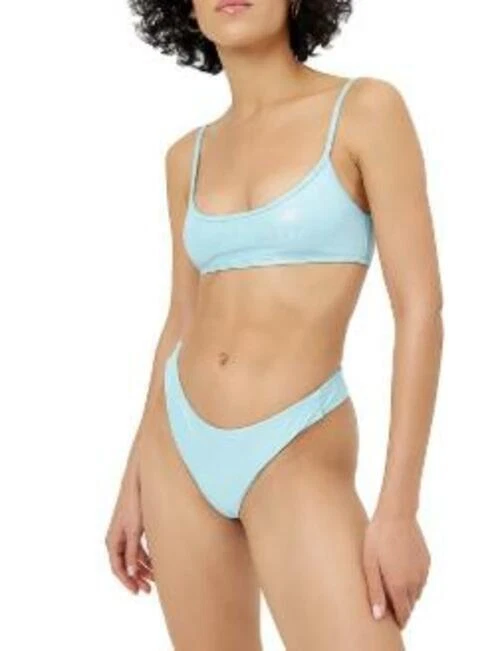 Frankies 比基尼达拉斯大圆领蓝色比基尼上衣 S — 第 1/1 张图片