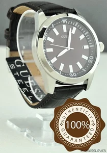 New Trend Limited GuEsS Watch Unisex Men Leather Steel Brown Multifunctions BNWT - Picture 1 of 1