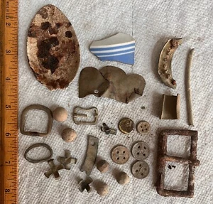 Nice Lot of Relics - Dragoons & Riflemen - dug at Fort Inge Texas pre-Civil War - Picture 1 of 2