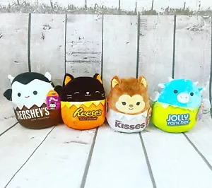 Squishmallows Official Halloween 8" Reese's Hershey's Kisses Jolly Rancher Set - Picture 1 of 12