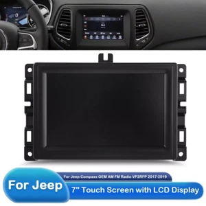 7" Display with Touch Screen Frame For Jeep Compass VP2RFP Radio Receiver - Picture 1 of 11