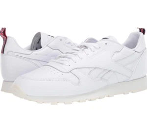 Reebok Men's Classic Leather | White/Chalk/Vector Navy | 12.5 M US - Picture 1 of 7