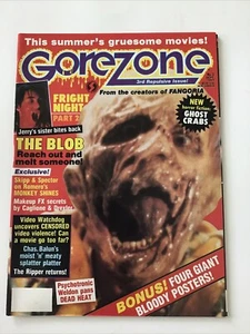 Gorezone Magazine Issue #3 1988 (The Blob, Romero, Fright Night) Bonus Poster - Picture 1 of 11