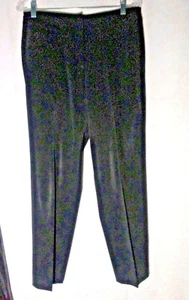 Pantalones elásticos negros Talbots 8 Petite mezcla de poliéster brillo entrepierna profesional 27,5" - Imagen 1 de 6