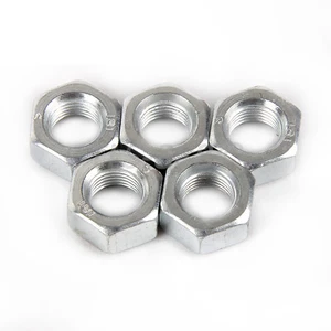 M5 M6 M8 M10 Hexagon Left Hand Thread Full Nuts Hex Reverse Nut - Zinc Plated - Picture 1 of 9