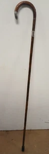 Antiguo bastón/caña de bambú con soportes plateados de fecha 1912 - Imagen 1 de 8