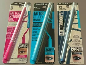 Lápiz delineador de ojos en gel Maybelline Tattoo Studio - Lote de hasta 36H - 50 piezas - Sellado - Imagen 1 de 4