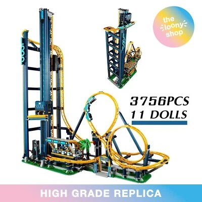 10303 MOC Loop Coaster with 11 Figures Building Blocks 3756pcs Powered UP - Image 1 of 4