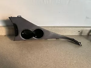18-24 Infiniti Q50 Center Console TRIM Cup Holder Insert SILVERGRAIN OEM - Bild 1 von 4