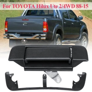 1X New Black Tailgate Handle Fits for TOYOTA Hilux Ute 2/4WD 1988-2015 - Picture 1 of 11