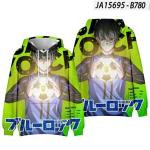 BLUE LOCK Anime Manga Kapuzen Sweatshirt Hoodie Pullover Sweater Coat Polyester - Picture 1 of 2