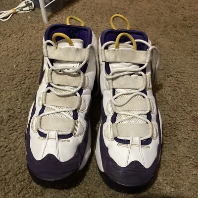 Nike Air Max Uptempo '95 Lakers Derek Fisher White/Purple 311090-103 Men's 9 - Image 1 of 4