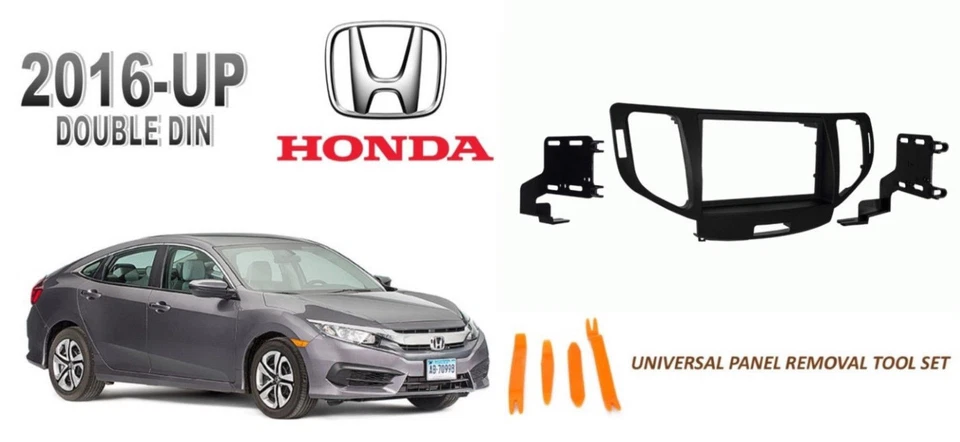 Новый 2016-up HONDA CIVIC LX автомобильная стереосистема двойной DIN приборной панели набор инструментов - Изображение 1 из 1
