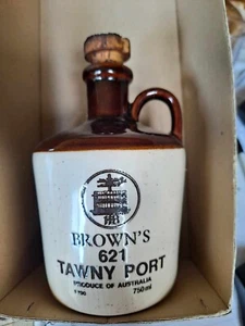 Brown's 621 Tawny Port jug crock 750ml by Elischer with cork Stanley Wine Co. - Picture 1 of 6