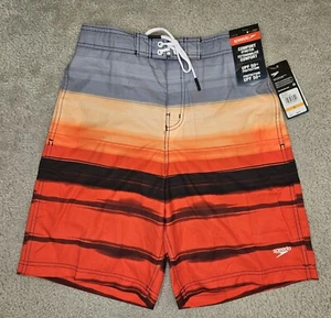 Men's Blue & Green Speedo UPF 50 Swim Trunks Size Small New $56 Msrp - Picture 1 of 5