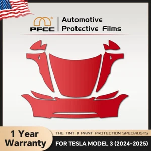 For Tesla Model 3 2024 2025 PRO PreCut Paint Protection Film Gloss Clear Bra PPF - Bild 1 von 20