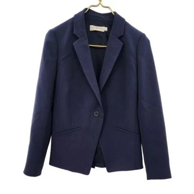 Blazer Tory Burch Estilo 12161516 Atado Trasero Botón Único Blazer Talla 2 Azul Marino Foto 1 de 4