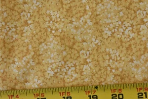 By 1/2 Yd, Yellow & Gold Calico Quilt Cotton, P8502 - Picture 1 of 4
