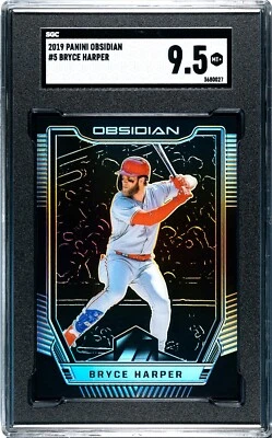 2019 Panini Obsidian #5 Bryce Harper SGC 9.5 MINT+ - Image 1 of 2
