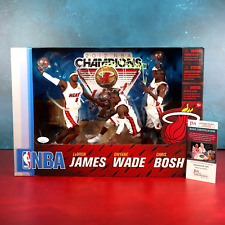 Todd McFarlane Autographed LeBron Wade Bosh Miami Heat Action Figure 3-Pack COA