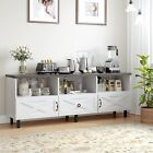 portable buffet table - Sideboard Buffet Storage Cabinet, 65