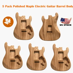 5 pz corpo chitarra in acero fai da te incompiuto canna vuota per chitarra elettrica ST Style - Foto 1 di 9