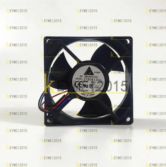 ONE NEW EFB0812EH -F00 8025 8CM 80MM DC 12V 0.42A 3-pin Case Cooling fan Delta - Image 1 of 1