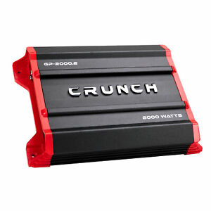 Crunch GP-2000.2 Ground Pounder 2000 Watt 2-Channel Amplifier Car Stereo Amp