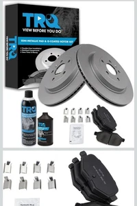 TRQ Rear Brake Pad & Rotor Kit Brake Chemical Kit Brake Pads Brake BKA20623 - Bild 1 von 3