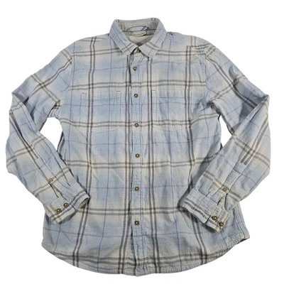 Рубашка на пуговицах мужская Carbon2Cobalt клетчатая с длинным рукавом размер средний - Изображение 1 из 4