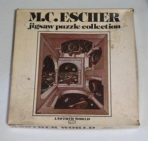 MC ESCHER 16x20 Zoll Gallins Gallery Another World Puzzle 500 Teile Komplett - Bild 1 von 13