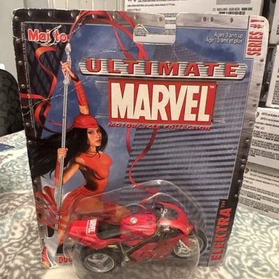 2002 - Elektra Ducati 748 - Marvel Motorcycle Series #1 - Maisto - Nuevo en caja Foto 1 de 4