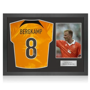 Dennis Bergkamp Signed Holland 2022-23 Football Shirt. Icon Frame - Picture 1 of 5