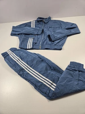 Adidas Ivy Park Chaqueta de Pista Conjunto Pantalones Mujer XS Azul Tres Rayas Cortavientos Foto 1 de 4