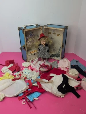 7英寸复古Vogue Ginny娃娃串彩绘睫毛盒额外服装和服装OA — 第 1/4 张图片