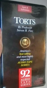 SUM & SUBSTANCE TORTS LAW #92 ON THE AUDIO TAPE SERIES 4 cassettes-5.75 hours - Picture 1 of 3