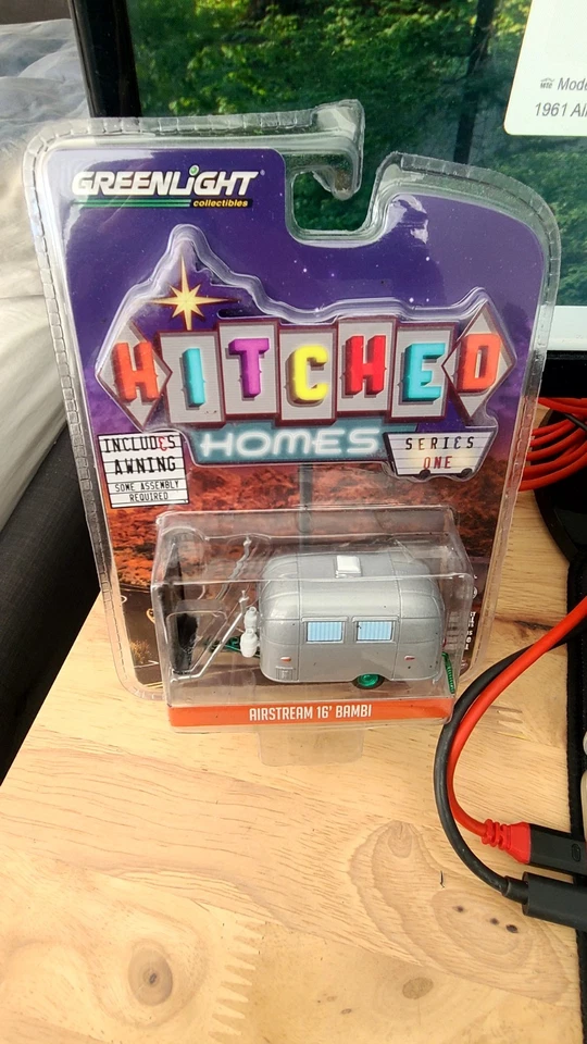 Greenlight 1/64 Hitched Homes S1 Green Machine 1959 Siesta Travel Trailer