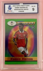 Kobbie Mainoo RC Manchester United SP 2023 Topps Finest Flashback #104 MGC 9 - Bild 1 von 3