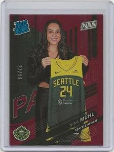 2024 Nika Muhl /99 Panini National Convention Rated Rookie Red #RR8 Storm RC - Picture 1 of 2