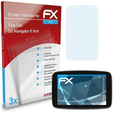 atFoliX 3x Pellicola Protettiva per TomTom Go Navigator 6 Inch chiaro - Immagine 1 di 4