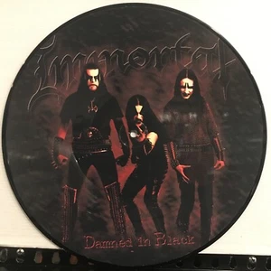 Immortal – Damned In Black LP Picture Disc 2000 Osmose Productions OPPIC 95A VG+ - Picture 1 of 4
