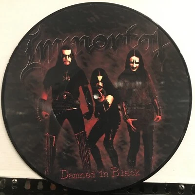 Immortal – Damned In Black LP Picture Disc 2000 Osmose Productions OPPIC 95A VG+ - Image 1 of 4