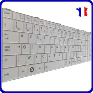 Clavier Français Original Azerty Toshiba Satellite Pro C875D Blanc Neuf - Photo 1/1