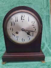 Edwardian Junghans 8 Day Striking Mantel Clock Good Working Order 