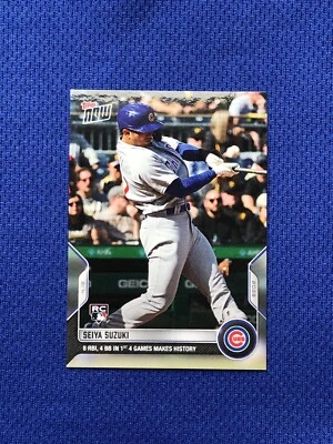 Seiya Suzuki 2022 Topps Now Rookie 40 Rookie RC 8 RBI 4BB 4 Games PR IN HAND - Image 1 of 2